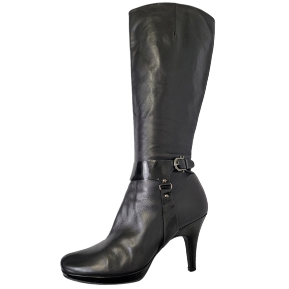 Balenciaga Leather High Heel Harness Boot Black Size 8.5/39 - Picture 6 of 14